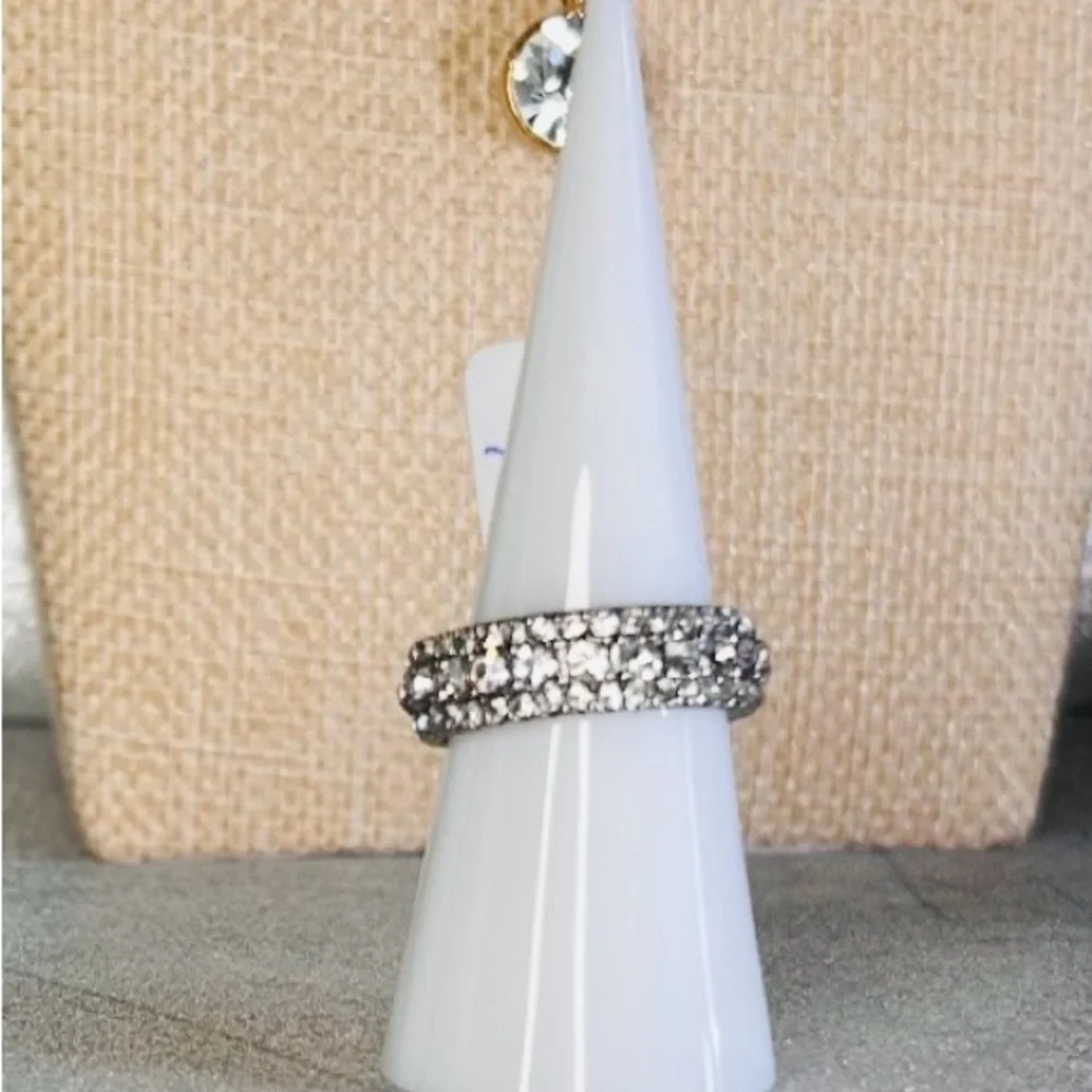 Cubic Zirconia Eternity Band Ring Size 8 New